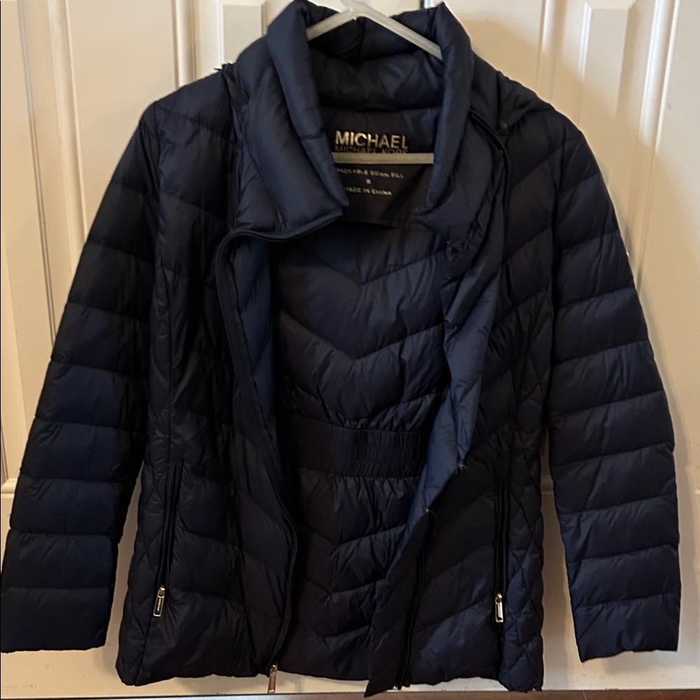 Michael Kors Dark Blue Puffer Jacket